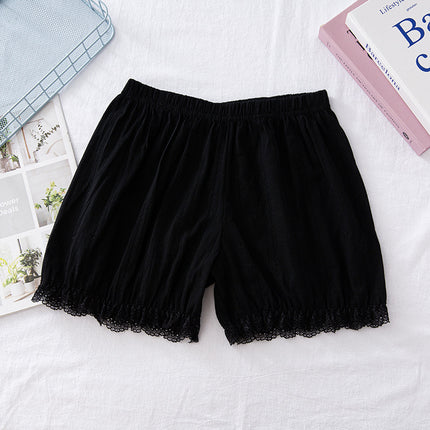 Pumpkin Pants Jk Safety Shorts Anti-Exposure Lantern Pants Summer Leggings Thin Loose Shorts Women's Lace Can Be Worn Outside