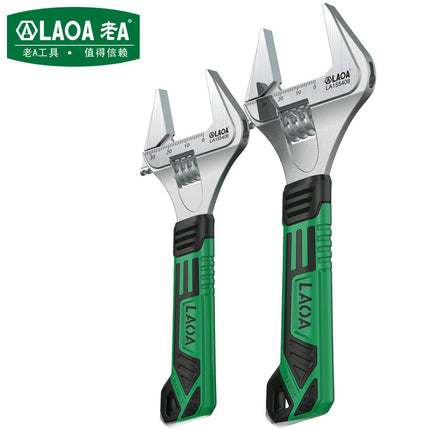 Old A Thin Wide Angle Large Open-ended Adjustable Wrench 8 Inch Multifunctional Household Bathroom Wrench Pipe Wrench Pipe Tongs