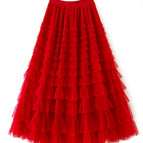 Red / M (17 rows of skirt length 85cm wide)