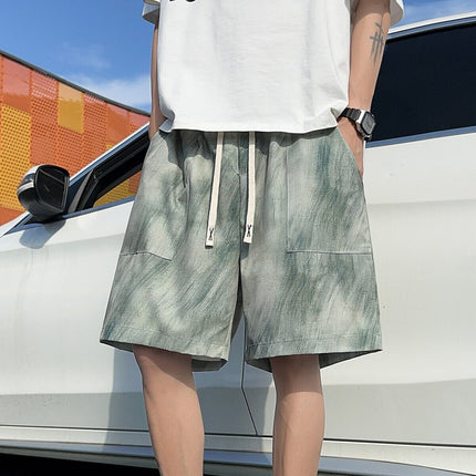 New Summer Men's Casual Shorts, New Thin Loose Five-Point Shorts, Casual Versatile Straight Mid-Length Men's Shorts