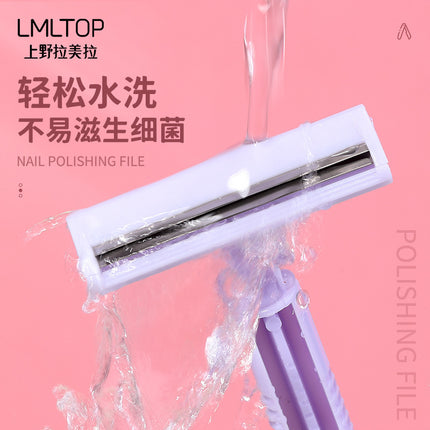 Lmltop Women's Double-Layer Rake Knife Comes with 2 Blades, Armpit Hair Manual Shaver, Shaver Wholesale A0265