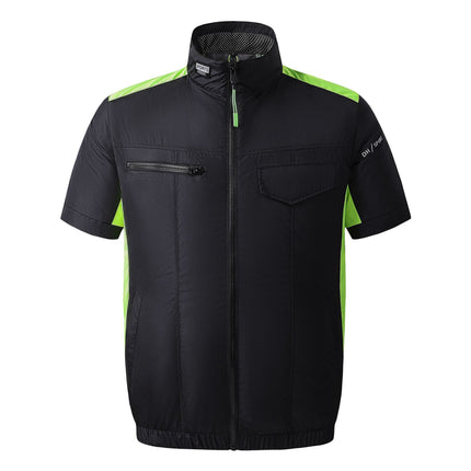 Cross-border Air Conditioning Clothing Summer Cooling Vest USB Fan Vest Summer Prevention Outdoor Refrigeration Workwear Half-sleeve Work Clothes