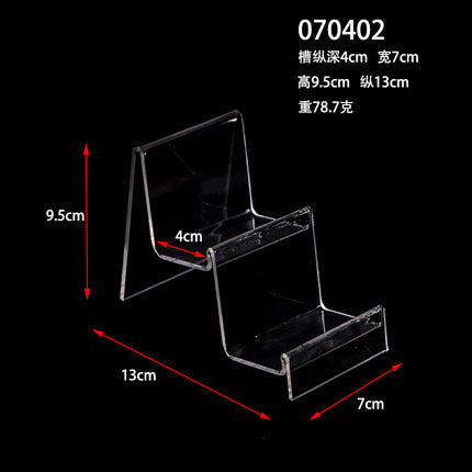 Multi-layer acrylic display stand mobile phone wallet display stand plexiglass transparent display display props