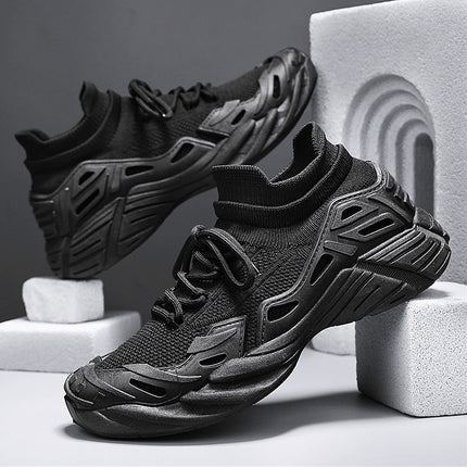 Summer New Men's Lightweight Running Shoes Octopus Socks Shoes Mecha Shoes Sports Mesh Breathable Fly Knit Men's Shoes