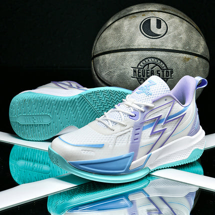 Foreign trade summer actual combat low-top basketball shoes men's and women's mesh breathable training shock absorption anti-skid sneaker a generation of hair