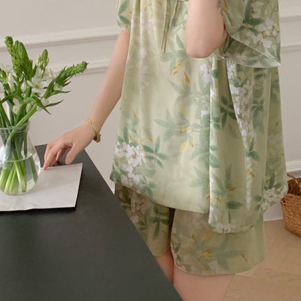 Cotton Silk Sleep Shorts for Women, Summer Thin Style, Trendy Artificial Cotton, Can Be Worn Outside, Japanese Style, Cute Home Wear
