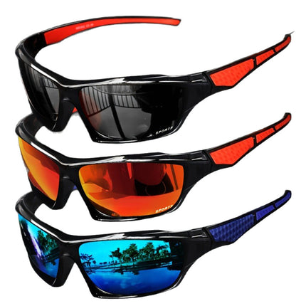 New Cross-Border Men's Fashion Sunglasses Colorful Film Outdoor Night Vision Driver Driving Sunglasses Cycling Sports Glasses