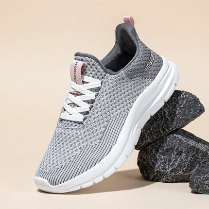 Hobibear Cross-Border Adult Mesh Sports Shoes Men's Casual Shoes Sneakers Hiking Trendyy Youth Running Shoes