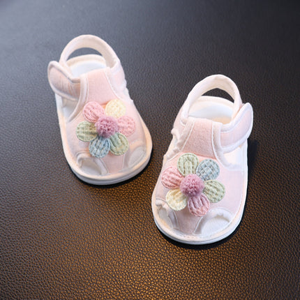 Baby Summer Sandals Baby Breathable Pre-step Shoes Non-slip Cute Soft Sole 0-3-6 Month One Year Old Boys and Girls