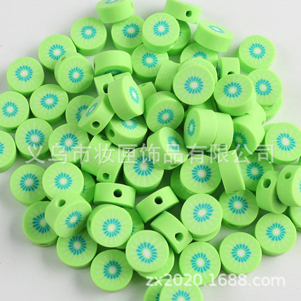 100 a pack of cross-border fruit soft pottery loose beads clay beads diy Amazon material bag accessories mobile phone