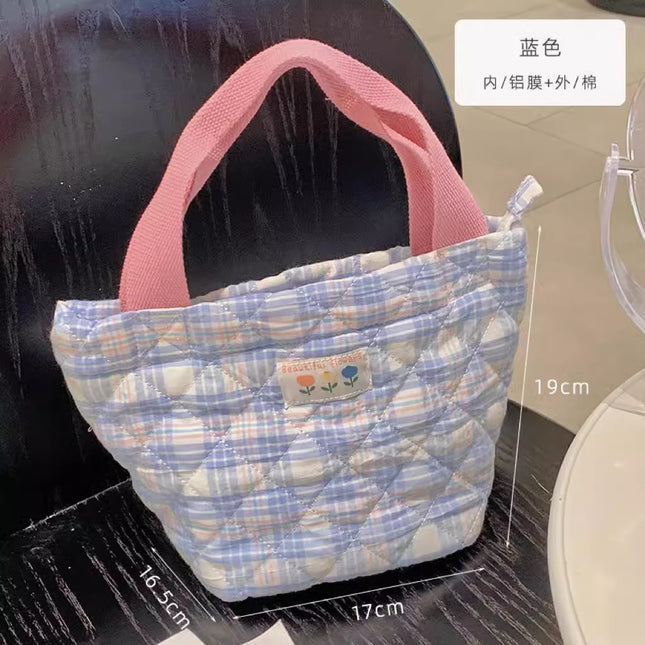 Insulated Lunch Box Bag, Handbag, Thickened Aluminum Foil, Waterproof, for Office Workers, Lunch Bag for Elementary School Students, Portable Lunch Pouch