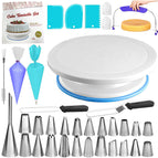 64 piece cake turntable set