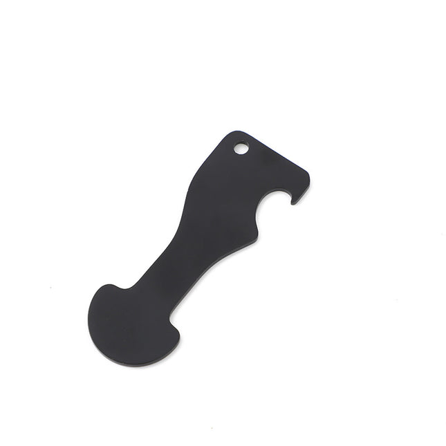 Foreign trade multi-functional key stainless steel bottle opener supermarket cart token keychain cross-border supermarket shopping cart token