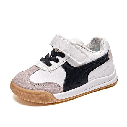 2026 Autumn New Children's Sports Shoes Forrest Gump Shoes Fashionable Leather Panel Shoes Boys' Casual Shoes Girls' Shoes Wholesale