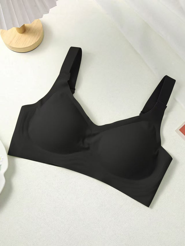 Explosive Underwear Traceless Jelly Soft Support No Steel Ring Cloud Sense Extender Bra Gathering Side Fit Fixed Cup plus size