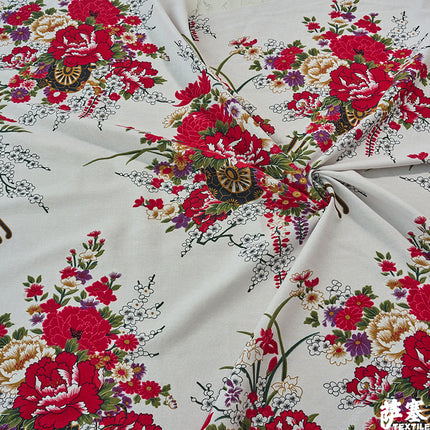 Hemp Cotton Digital Printed Fabric Yunnan Lijiang Retro Bohemian Fabric Hotel Pillow Bar Tablecloth