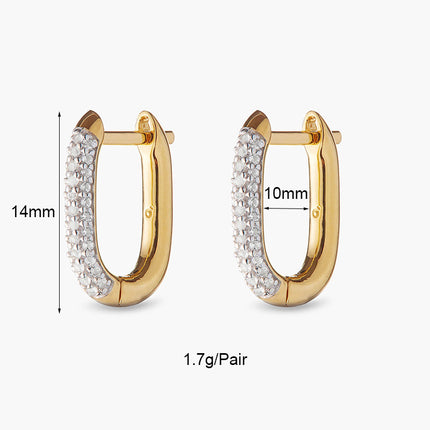 Amazon, International Station, Temu, Shein, European and American Cross-Border Popular Luxury Zircon Earrings and Earrings Wholesale