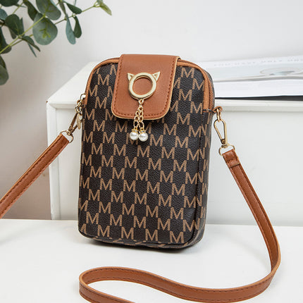 Classic Printed Mobile Phone Bag 2025 New Women Bags Women's Simple Small Bag Casual Western Style Crossbody Small Bag