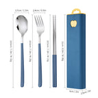 Blue and silver three-piece set [blue box]