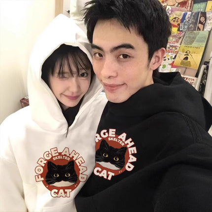 High-grade oversize Men's and Women's Top Special Couple Clothing Autumn and Winter fleece-lined Hooded Sweat Fashion Brand Class Clothes