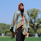 Cape with hat-orange