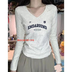 V neck 01 letters / S