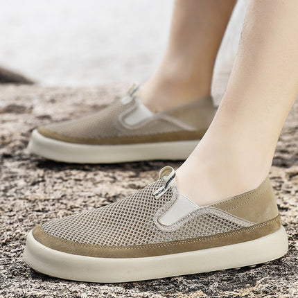 2025 Comfortable Breathable Mesh Casual Shoes High Quality Lightweight Wear-Resistant Sports Shoes Middle-Aged Hiking Shoes Walking Shoes