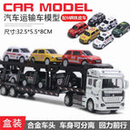 White alloy transport car 6 iron car