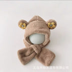 Two-piece set of small double flowers-khaki