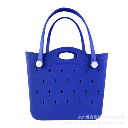 Factory Ready Stock Eva New Lightning Bag Wholesale Cross-Border New Hole Bag Women's Shopping Bag