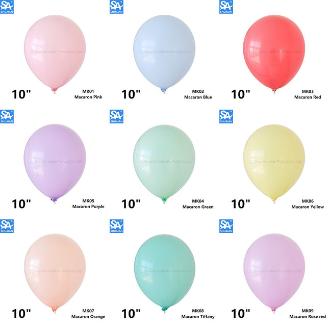 Macaron-Colored Balloons, Thick Latex, Birthday and Wedding Decorations, Popular Items for Street Stalls, One-Stop Wholesale
