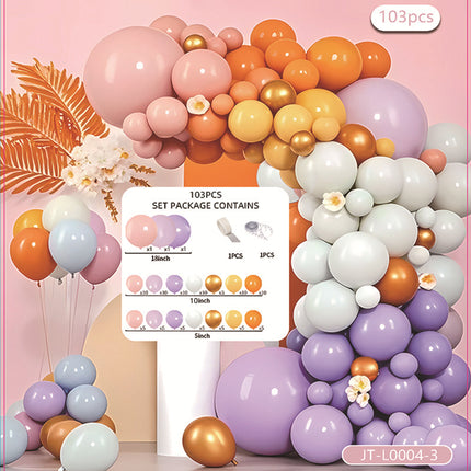 Balloon Chain Arch Set Scene Layout High-End Atmosphere Opening Birthday Party Decorations Anniversary Package