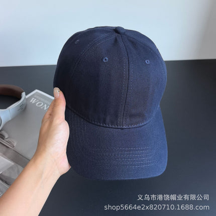 2025 New Korean Style Sweet Little Flower Baseball Cap for Women with Wide Brim and Face-Showing Duck Cap with Little Expert Hat