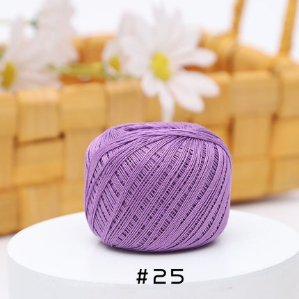 No. 10 Lace Thread Micro Hook Shuttle Weaving Handmade DIY Miniature Doll Fine Wool Crochet Ball 20g Wholesale