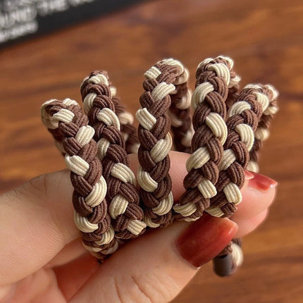 Simple Elegant Durable High Elastic Women's Hair Rope Rubber Tendon Hair Ring Thickened High Ponytail Headwear Hair Rope Hair Accessories