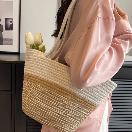 Woven Cotton Tote / Sac Tressé Coton