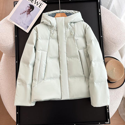 24 high quality Thick Cold-resistant Windproof Water-splashing Hooded Down Jacket for Women