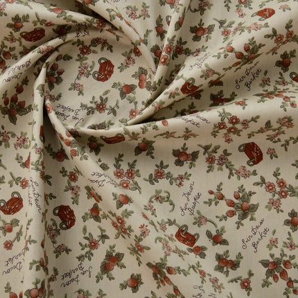 160cm cotton twill fabric pastoral floral cotton fabric handmade clothing bedding cotton flower flower
