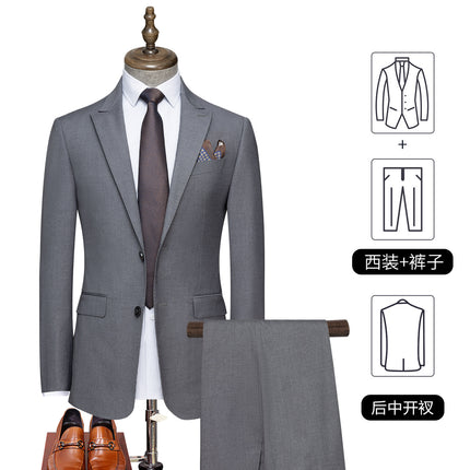 Suit for Men, Groom's Suit, Men's Business Attire, Wedding Attire, Royal Blue Jacket, Unisex Slim Fit