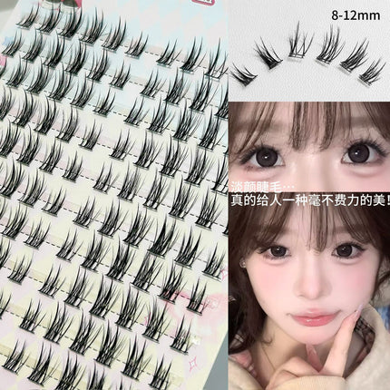 Honey Box Double-Tip Oxygen Sweetheart Clear False Eyelashes Natural Baby Curved Mother's Daily Photogenic Curling False Eyelashes
