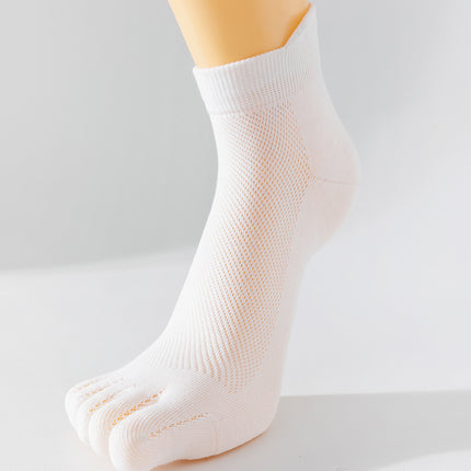 Toe Socks for Men and Women, Ultra-Thin Breathable Mesh Summer Tabi Socks, Pure Cotton Combed Short-Tube Pure Cotton Boat Socks, Invisible Socks