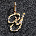 Gold single letter Y