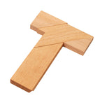 [ziplock bag] wooden-t puzzle-wood color