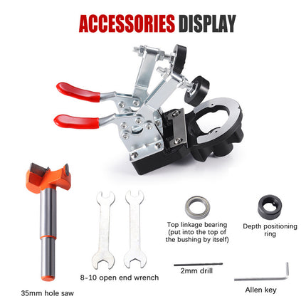 Woodworking hinge hole opener wardrobe door panel hinge hole drill 35mm hinge hole opener