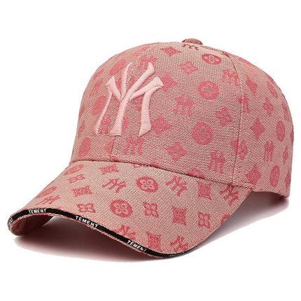 Four-Season Sunshade Baseball Cap Unisex Fashion Versatile Wide-Brim Face-Slimming Duckbill Cap Trendy Letter Deep Crown Hat