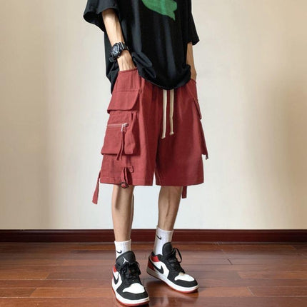 American hiphop Cargo Shorts for Men and Women in Summer, Versatile High Street Fashion Brand Loose Casual Outer Wear Sports Cargo Pants