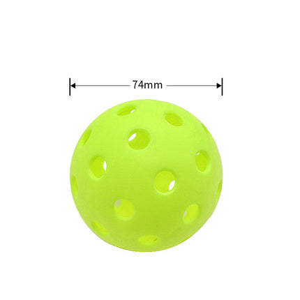 Cross-border hot-selling peak ball 40 hole ball hole ball pickleballs74mm roll injection luminous ball color box