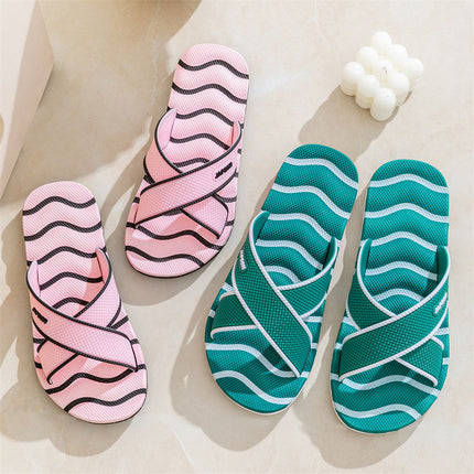 Plus Size Men's Home Slippers, Non-Slip Bathroom Couple Slippers, Massage Leisure Outdoor Beach Trendy Slippers for Men