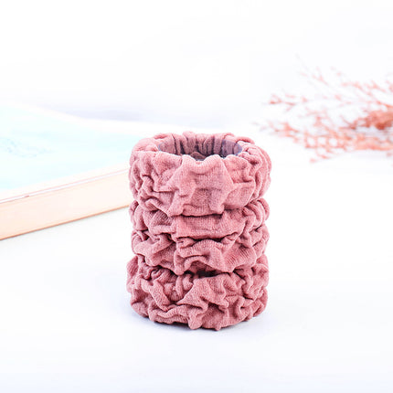 Seamless black hair ring towel ring ladies hair rope base base rubber band leather sleeve children's hair accessories manufacturers direct supply