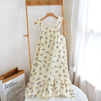 Crepe Strap Bear Slip Dress / M